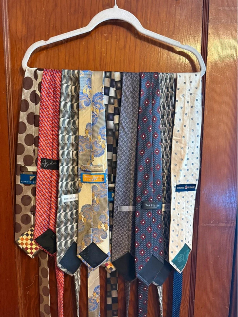 Vintage Designer Men’s Tie Bundle Lot of 10 Silk - Assorted Brands